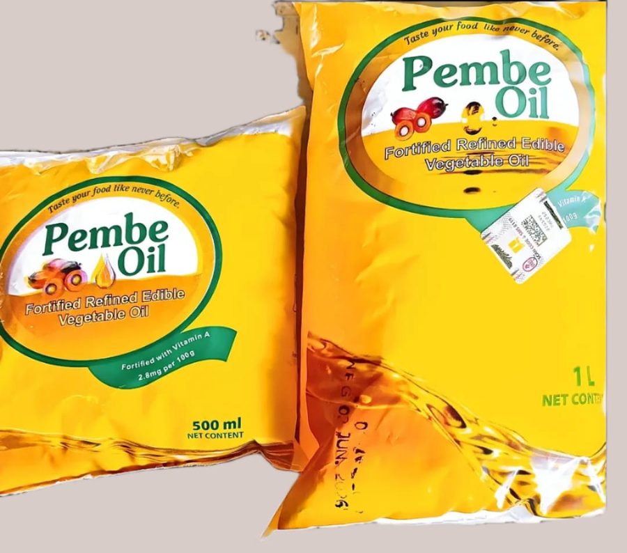 Pembe fortified refined vegetable cooking oil